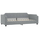 vidaXL világosszürke kihúzható szövet heverő fiókokkal 80 x 200 cm