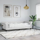 vidaXL fehér műbőr heverő matraccal 90 x 200 cm