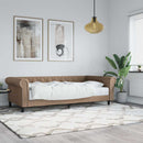 vidaXL cappuccino színű műbőr heverő matraccal 90 x 200 cm