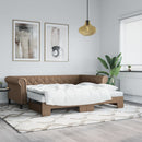 vidaXL cappuccino színű kihúzható műbőr heverő 90 x 200 cm