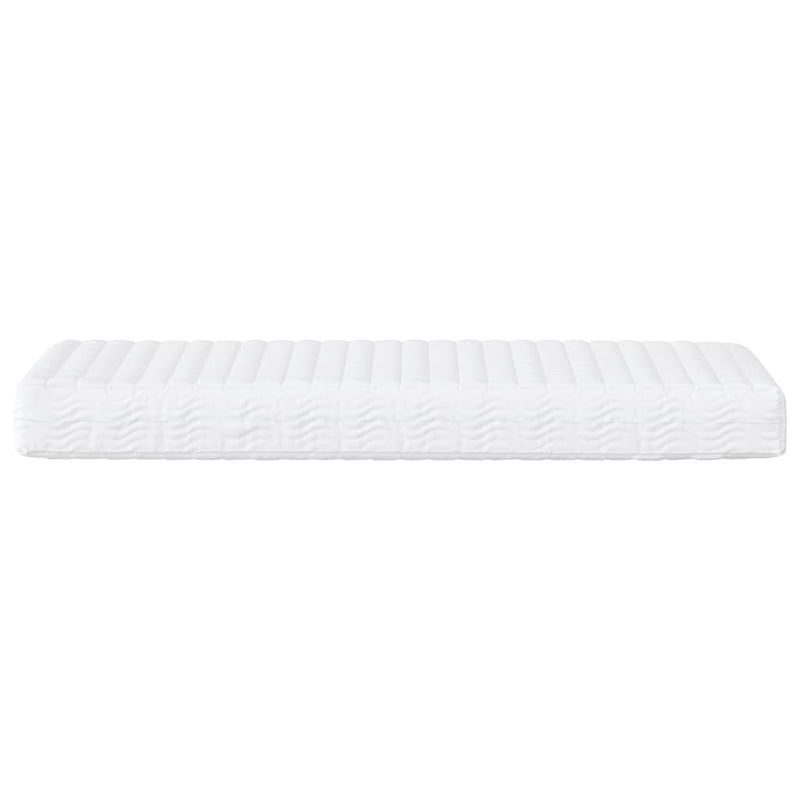 vidaXL világosszürke szövet kanapéágy matraccal 100 x 200 cm