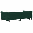 vidaXL sötétzöld kihúzható bársony heverő 100 x 200 cm