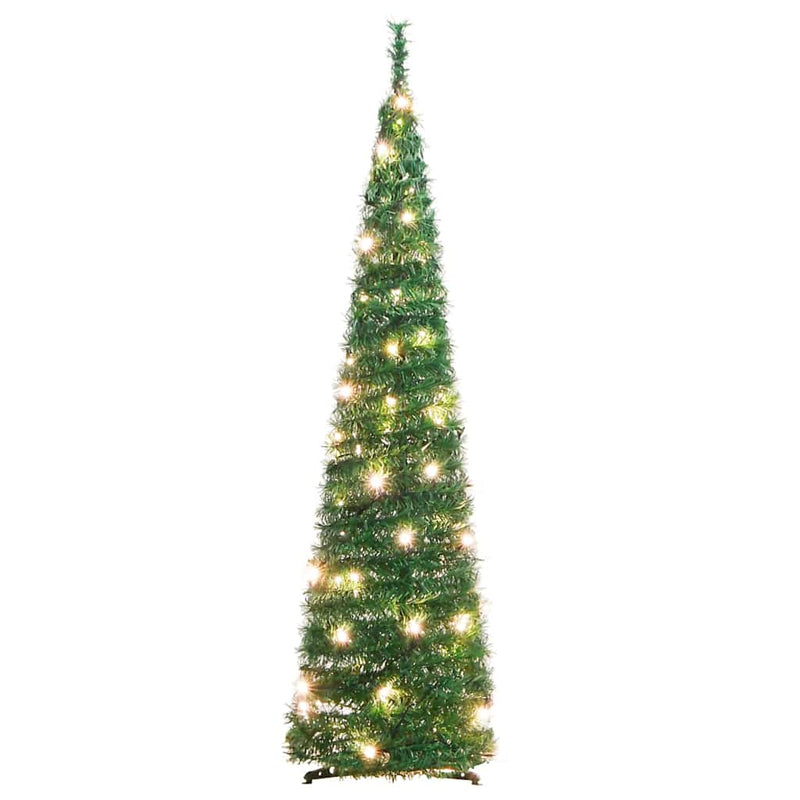 vidaXL könnyen felállítható műkarácsonyfa 50 db LED-fénnyel 120 cm