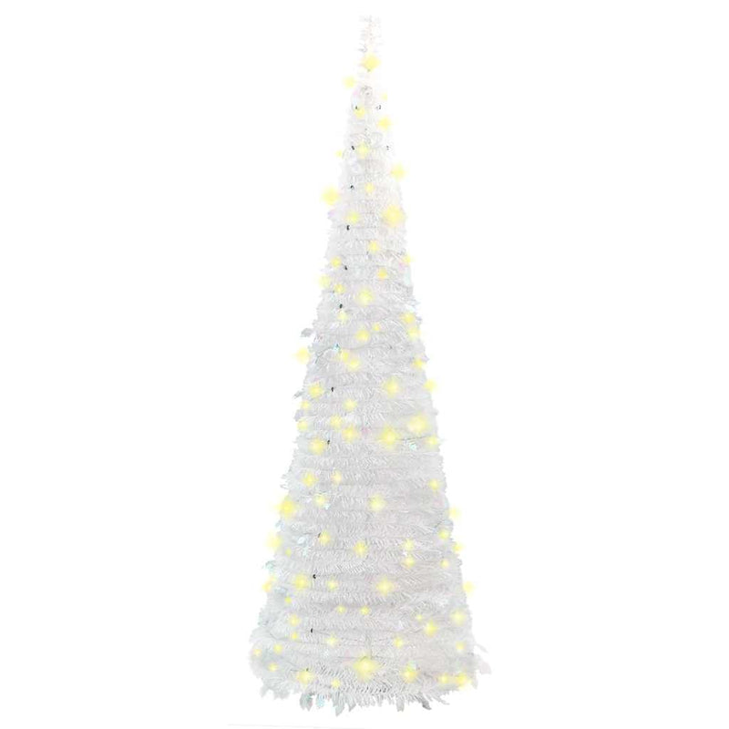vidaXL könnyen felállítható műkarácsonyfa 50 db LED fénnyel 120 cm