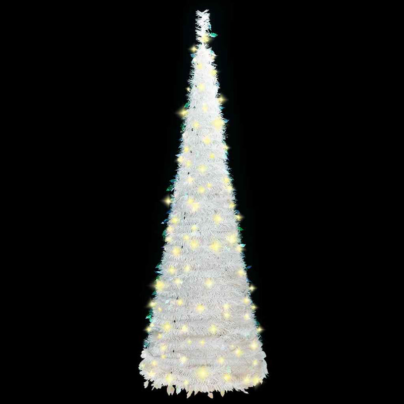 vidaXL könnyen felállítható műkarácsonyfa 200 db LED fénnyel 210 cm