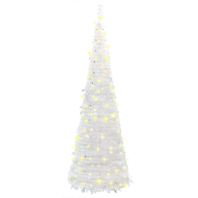 vidaXL könnyen felállítható műkarácsonyfa 200 db LED fénnyel 210 cm