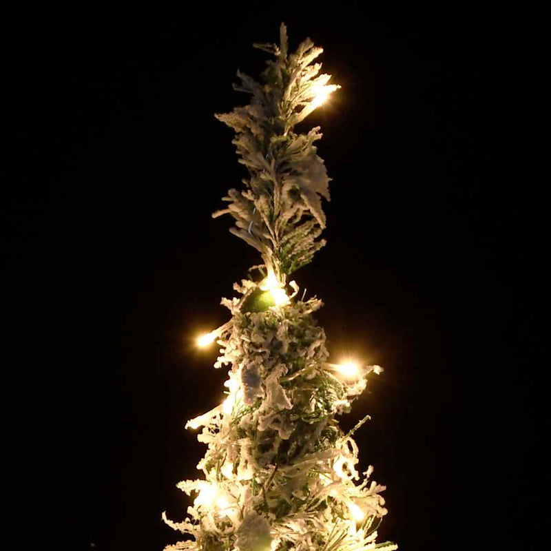 vidaXL könnyen felállítható műkarácsonyfa hóval 50 LED-del 120 cm
