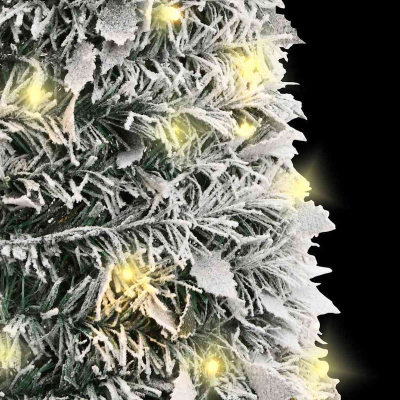 vidaXL könnyen felállítható műkarácsonyfa hóval 50 LED-del 120 cm