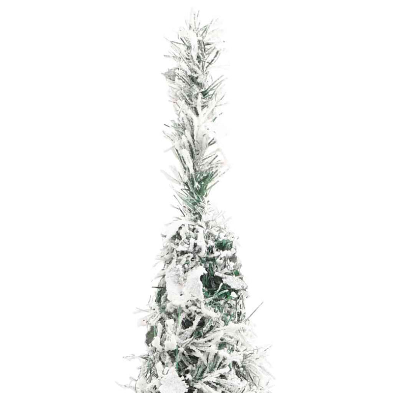 vidaXL könnyen felállítható műkarácsonyfa hóval 50 LED-del 120 cm