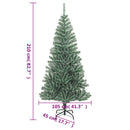 vidaXL zöld műkarácsonyfa hóval 210 cm