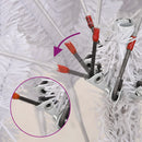 vidaXL fehér csuklópántos műkarácsonyfa állvánnyal 270 cm