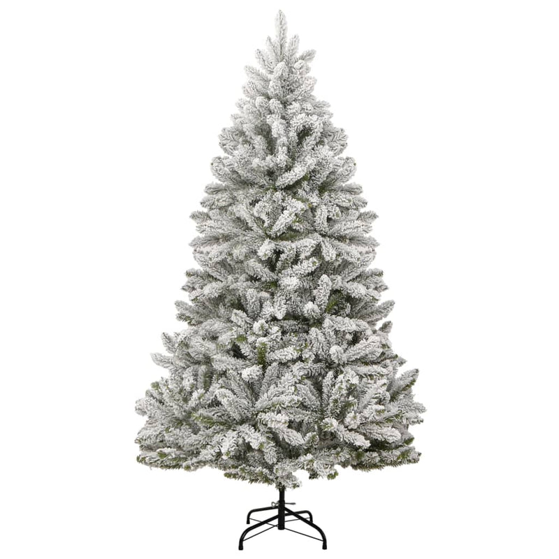 vidaXL csuklópántos műkarácsonyfa hóval 240 cm