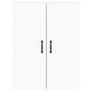 vidaXL 2 db fehér szerelt fa falra szerelhető szekrény