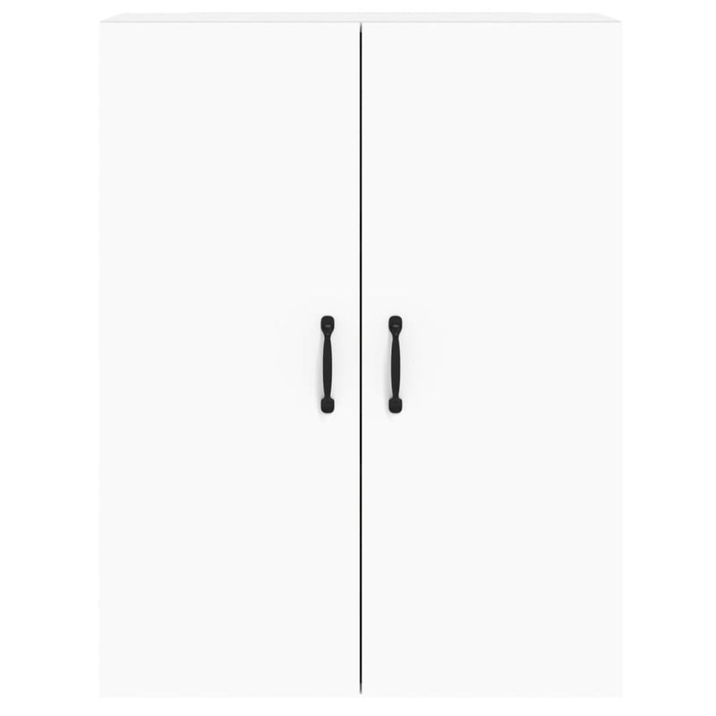 vidaXL 2 db fehér szerelt fa falra szerelhető szekrény