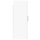 vidaXL 2 db fehér szerelt fa falra szerelhető szekrény