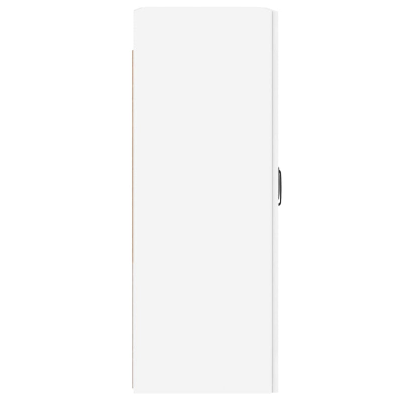 vidaXL 2 db fehér szerelt fa falra szerelhető szekrény