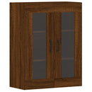 vidaXL 2 db barna tölgy színű szerelt fa fali szekrény