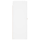 vidaXL 2 db fehér szerelt fa falra szerelhető szekrény