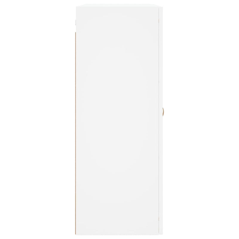 vidaXL 2 db fehér szerelt fa falra szerelhető szekrény