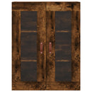 vidaXL 2 db füstös tölgy színű falra szerelhető fa éjjeliszekrény