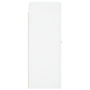 vidaXL 2 db fehér szerelt fa falra szerelhető szekrény