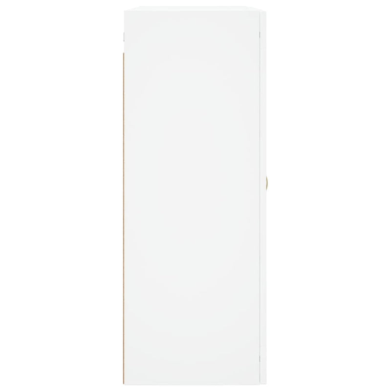 vidaXL 2 db fehér szerelt fa falra szerelhető szekrény