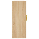 vidaXL 2 db sonoma tölgy színű szerelt fa falra szerelhető szekrény