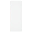 vidaXL 2 db fehér szerelt fa falra szerelhető szekrény