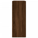 vidaXL 2 db barna tölgy színű szerelt fa fali szekrény