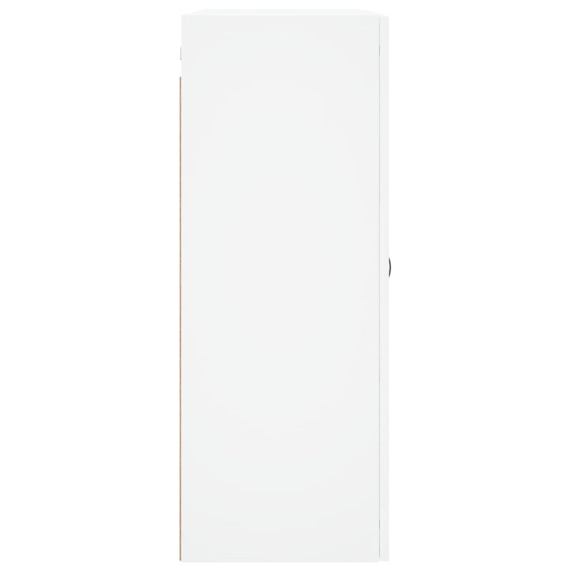 vidaXL 2 db fehér szerelt fa falra szerelhető szekrény