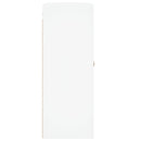 vidaXL 2 db fehér szerelt fa falra szerelhető szekrény