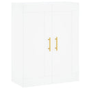 vidaXL 2 db fehér szerelt fa falra szerelhető szekrény