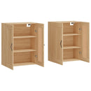 vidaXL 2 db sonoma tölgy színű szerelt fa falra szerelhető szekrény