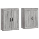 vidaXL 2 db szürke sonoma színű szerelt fa fali éjjeliszekrény