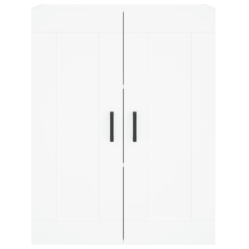 vidaXL 2 db fehér szerelt fa falra szerelhető szekrény