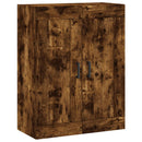 vidaXL 2 db füstös tölgy színű falra szerelhető fa éjjeliszekrény