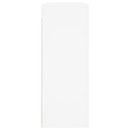 vidaXL 2 db fehér szerelt fa falra szerelhető szekrény