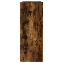 vidaXL 2 db füstös tölgy színű falra szerelhető fa éjjeliszekrény