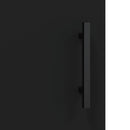 vidaXL 2 db fekete szerelt fa falra szerelhető szekrény