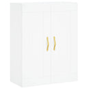 vidaXL 2 db fehér szerelt fa falra szerelhető szekrény