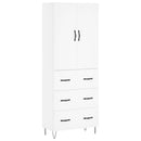 vidaXL fehér szerelt fa magasszekrény 69,5 x 34 x 180 cm