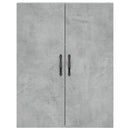 vidaXL betonszürke szerelt fa magasszekrény 69,5 x 34 x 180 cm