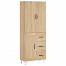 vidaXL sonoma tölgy szerelt fa magasszekrény 69,5 x 34 x 180 cm