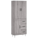 vidaXL szürke sonoma szerelt fa magasszekrény 69,5 x 34 x 180 cm