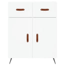 vidaXL fehér szerelt fa magasszekrény 69,5 x 34 x 180 cm