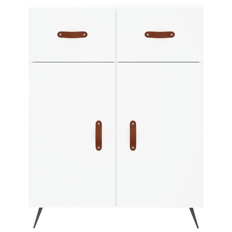 vidaXL fehér szerelt fa magasszekrény 69,5 x 34 x 180 cm