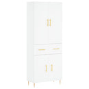 vidaXL fehér szerelt fa magasszekrény 69,5 x 34 x 180 cm