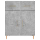 vidaXL betonszürke szerelt fa magasszekrény 69,5 x 34 x 180 cm