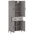 vidaXL szürke sonoma szerelt fa magasszekrény 69,5 x 34 x 180 cm