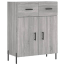 vidaXL szürke sonoma szerelt fa magasszekrény 69,5 x 34 x 180 cm
